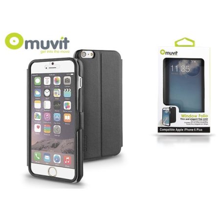 Muvit I-MUEYF0007 Muvit Window Folio iPhone 6 Plus/6S Plus fekete hátlap Muvit I-MUEYF0007 Muvit Window Folio iPhone 6 Plus/6S Plus fekete hátlap
