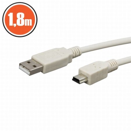 PRC USB 2.0 A - mini USB 2.0 B 1.8m kábel