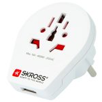   SKROSS 1.500266 World to Europe USB - csatlakozó átalakító európába utazóknak + USB