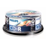 Philips CD-R80CB 52x cake box lemez 25db/csomag