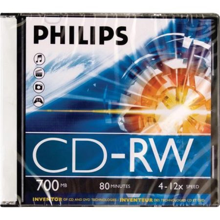 Philips CD-RW80 12x újraírható CD lemez