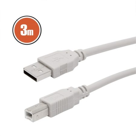 Delight USB 2.0 A - B 3m kábel