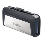   Sandisk 128GB USB3.0/Type-C Dual Drive Fekete-Ezüst (173339) Flash Drive