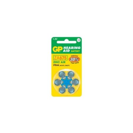 GP B3575 Hearing Aid ZA675 (7003ZD, PR44) cink-levegő hallókészülék elem 6db/bliszter