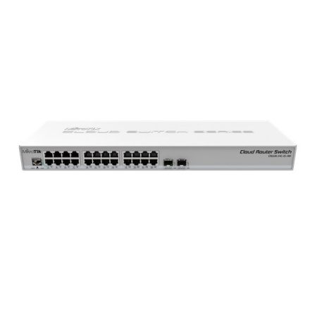 MikroTik CRS326-24G-2S+RM 1U 19" 24port GbE LAN 2x SFP+ uplink Cloud Router Switch