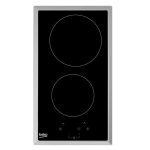   Beko HDMC32400 TX fekete, beépíthető, elektromos üvegkerámia, főzőzóna: 2, beépíthető méret: 27cm, főzőlap