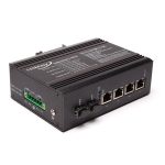   LinkEasy ipari PoE switch 2xGbE SFP+4x10/100/1000BaseTX 802.3at