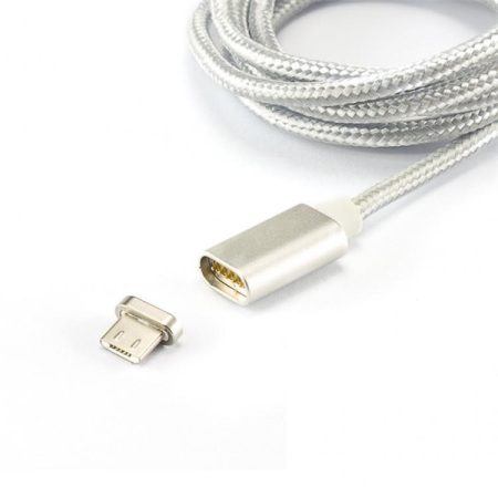 Sbox MAGNETIC-MUSB 1m mágneses ezüst Micro USB kábel Sbox MAGNETIC-MUSB 1m mágneses ezüst Micro USB kábel