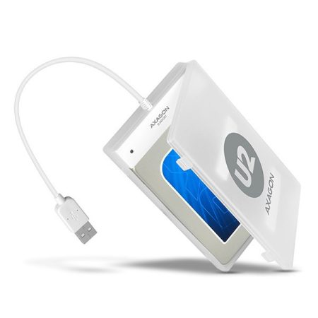 Axagon ADSA-1S USB 2.0 fehér külső HDD/SSD ház Axagon ADSA-1S USB 2.0 fehér külső HDD/SSD ház