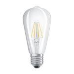   Osram Star átlátszó üveg búra/4,5W/470lm/2700K/E27 LED Edison körte izzó