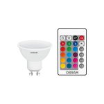   Osram Star+ RGBW/műanyag ház 4,5W/250lm/2700K/GU10 távirányítható LED PAR16 spot izzó
