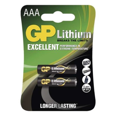 GP B15112 AAA (LR03/HR03) lítium mikroceruza elem 2db/bliszter