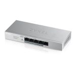   ZyXEL GS1200-5HP v2 5port GbE LAN PoE (60W) web menedzselhető asztali switch