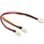   Delock 89343 Molex 3 pin anya > 2 x Molex 3 pin apa (ventillátor) 22 cm kábel