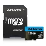   ADATA 128GB SD micro Premier (SDXC Class 10 UHS-I) (AUSDX128GUICL10A1-RA1) memóriakártya adapterrel