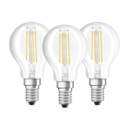 Osram Base átlátszó üveg búra/4W/470lm/2700K/E14 LED kisgömb izzó 3 db