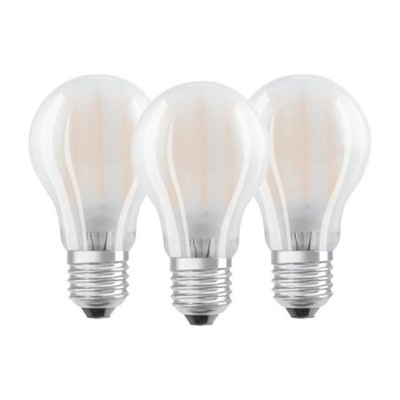 Osram Base matt üveg búra/7W/806lm/2700K/E27 LED körte izzó 3 db Osram Base matt üveg búra/7W/806lm/2700K/E27 LED körte izzó 3 db