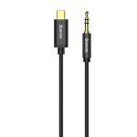 Baseus Yiven Type-C to 3.5mm fekete audio kábel