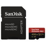   Sandisk 400GB SD micro (SDXC Class 10 UHS-I U3) Extreme Pro memória kártya adapterrel
