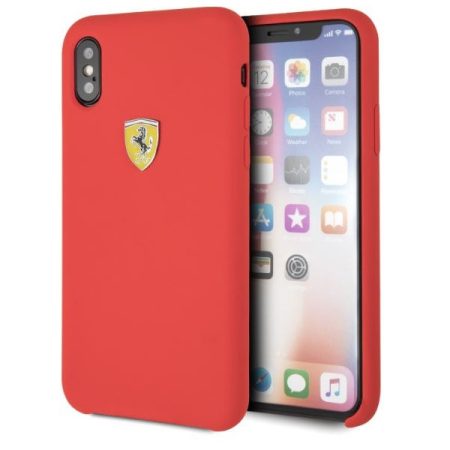 Ferrari SF iPhone X/XS piros szilikon hátlap Ferrari SF iPhone X/XS piros szilikon hátlap