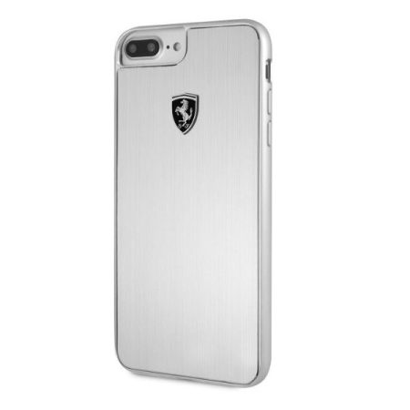 Ferrari Heritage iPhone 7 Plus ezüst kemény aluminium tok