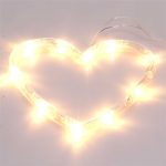   Szív alakú 16x17cm/meleg fehér LED-es tapadókorongos fénydekoráció