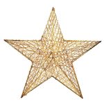   Iris Csillag alakú 52cm/arany színű festett fém dekoráció