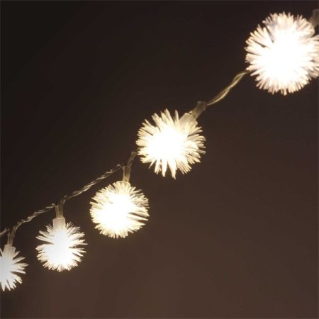 Zúzmara alakú 3cm/10m/meleg fehér/80db LED-es/USB-s fényfüzér, fénydekoráció Zúzmara alakú 3cm/10m/meleg fehér/80db LED-es/USB-s fényfüzér, fénydekoráció
