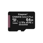   Kingston 64GB SD micro Canvas Select Plus (SDXC Class 10 A1) (SDCS2/64GBSP) memória kártya