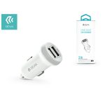   Devia ST330810 Devia Smart dual port USB 3.1A/2xUSB kimenettel fehér autós töltő