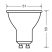 Osram Value PAR16 műanyag ház/6,9W/575lm/4000K/GU10/230V/36fok/83lm/W LED spot izzó