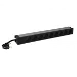   Legrand 646821 19"/1U 16A KIM 9xSHK gyermekvédett jelzőlámpás elosztósor