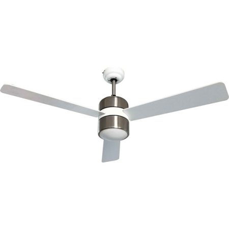 TOO FANC-120-333-W fali kapcsolós mennyezeti ventilátor LED világítással, 120 cm