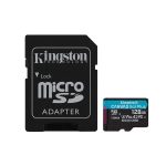   Kingston 128GB SD micro Canvas Go! Plus (SDXC Class 10 UHS-I U3) (SDCG3/128GB) memóriakártya adapterrel