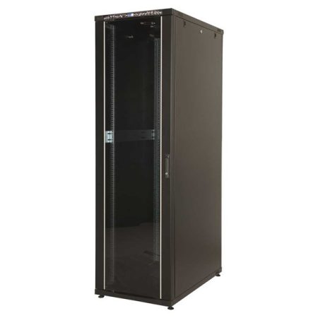 Lande LN-CK42U6060-BL CK 19" 42U 600x600 fekete álló rack szekrény