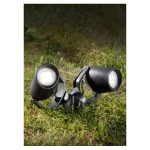   Fumagalli MINITOMMY EL 2L GU10/12W fekete LED reflektor CCT állítható színhőmérsékletű fényforrással