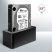 Axagon ADSA-SN USB 3.0 SATA fekete dokkoló állomás Axagon ADSA-SN USB 3.0 SATA fekete dokkoló állomás