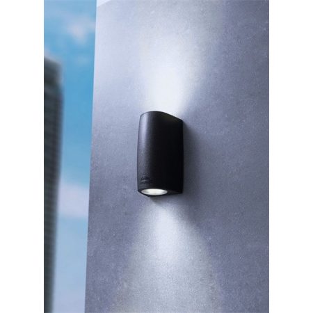 Fumagalli MARTA 90 2L LED 7W GU10 fekete kültéri falilámpa Fumagalli MARTA 90 2L LED 7W GU10 fekete kültéri falilámpa
