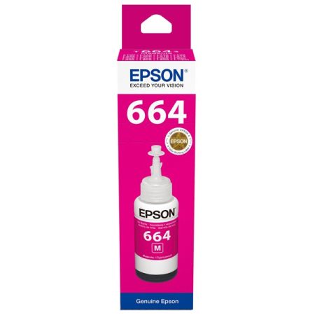 Epson C13T66434A T6643 70ml EcoTank kompatibilis magenta tintapalack Epson C13T66434A T6643 70ml EcoTank kompatibilis magenta tintapalack