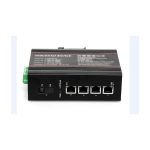   LinkEasy ISW-104-PWR 1xGbE SFP+4x10/100/1000BaseTX 802.3af/at,duál 48V DC bemenet,DIN sín, -40~+85C ipari PoE switch