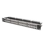   DIGITUS 48port 19" 1U fekete moduláris üres patch panel