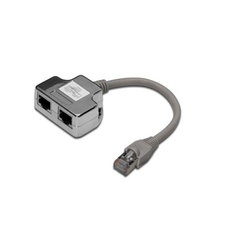 DIGITUS Cat.5e árnyékolt RJ45/RJ45 lengő Y elosztó