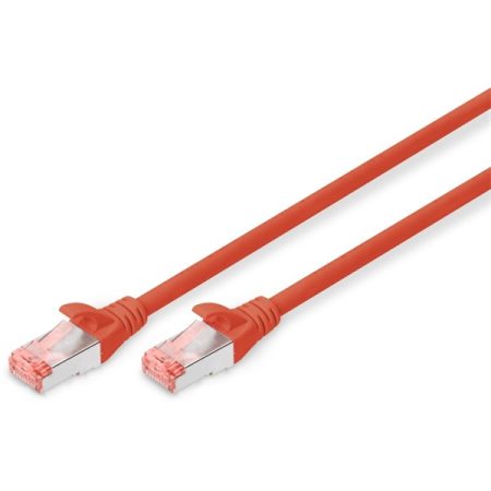 DIGITUS Cat.6 S/FTP LSZH 0,5m piros patch kábel DIGITUS Cat.6 S/FTP LSZH 0,5m piros patch kábel