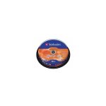   VERBATIM 43523 DVD-R 4,7GB/16x/matt ezüst írható felület/egyszer írható DVD 10db/csomag