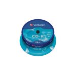   VERBATIM CDV7052B25DL  CD-R DataLife cake box CD lemez 25db/csomag