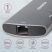 Axagon HMC-6M2 SUPERSPEED USB-C COMBO ezüstfekete 6IN1 HUB Axagon HMC-6M2 SUPERSPEED USB-C COMBO ezüstfekete 6IN1 HUB