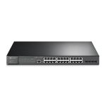   TP-Link TL-SG3428MP JetStream 24xGbE PoE+ LAN 4xGbE SFP port L2+ menedzselhető PoE switch