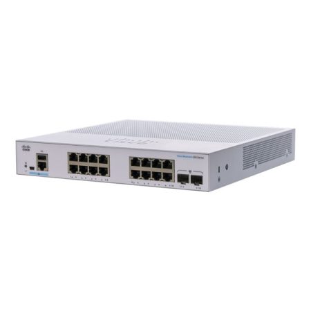 Cisco CBS250-16T-2G 16x GbE LAN 2x SFP port L2 menedzselhető switch