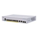   Cisco CBS250-8P-E-2G 8x GbE PoE+ LAN 2x combo GbE RJ45/SFP port L2 menedzselhető PoE+ switch