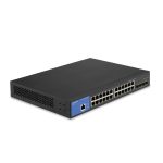   Linksys LGS328C 24x GbE LAN 4x SFP+ port L3 menedzselhető switch